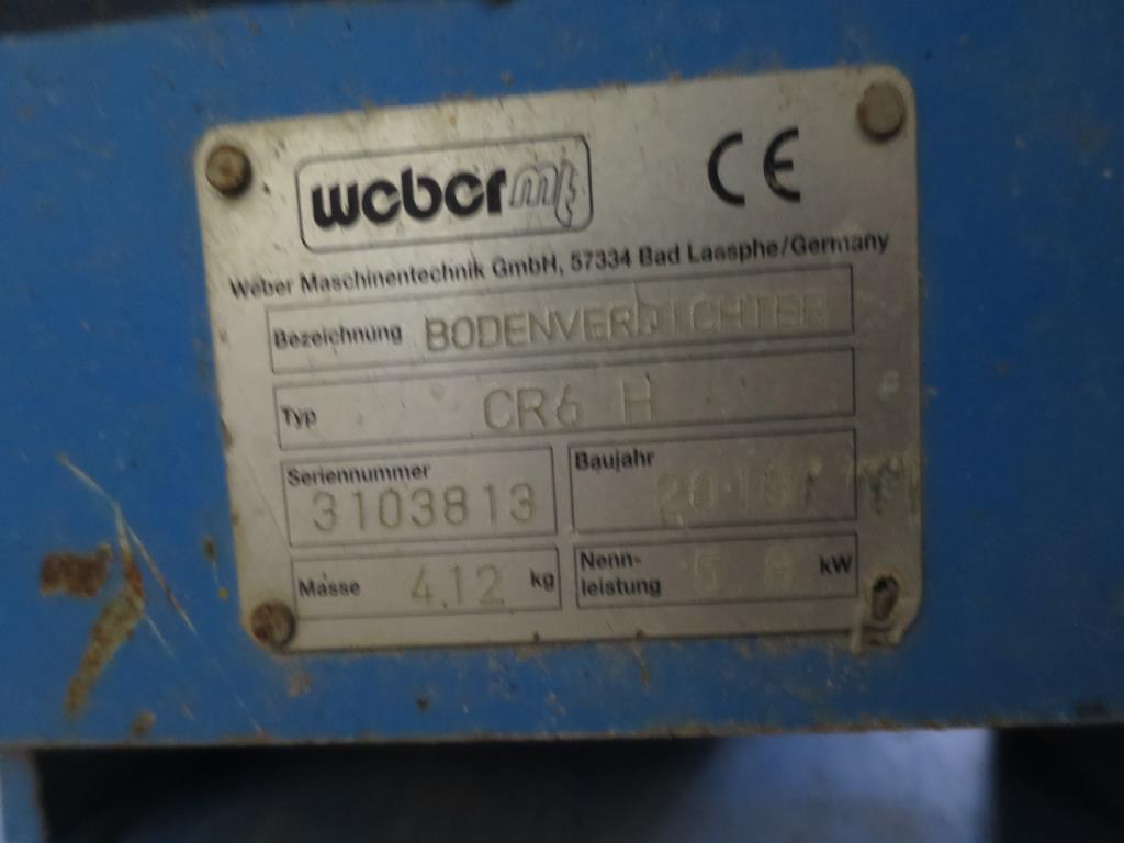 Weber CR6 H Rüttelplatte